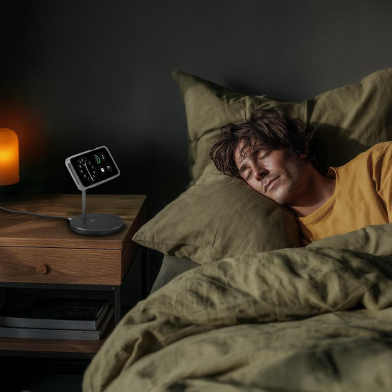 Hama Wireless Qi2 Charger, Inductive Fast Charging, Charging Station Stand, 15 W