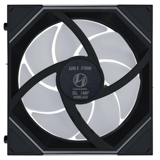 Lian Li UNI FAN SL-INF Wireless ARGB PWM Fan - Reverse Blade, 120 mm Black