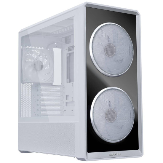 Кутия Lian Li LANCOOL 217 INF RGB Mid-Tower, Tempered Glass - White