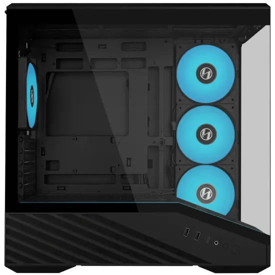 Case Lian Li Vector V100 MINI ARGB Mid-Tower, Tempered Glass - Black