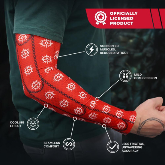 FragON Gaming Arm sleeve Diablo 4 Cathedral of Light Red - Size XL