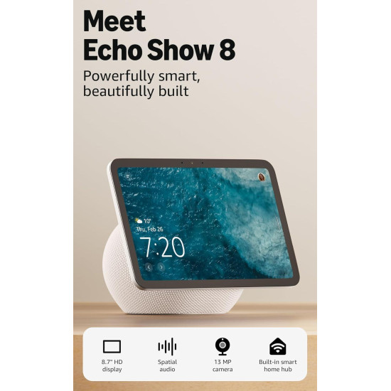 Amazon Echo Show 8, Vibrant HD 8.7
