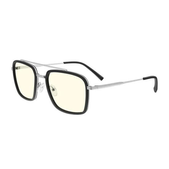GUNNAR Baron Silver Computer Glasses - Clear