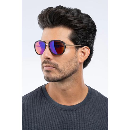 GUNNAR Dume Computer Glasses - Gold - Amber Max