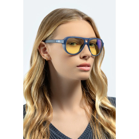GUNNAR Alienware Roswell Computer Glasses - Conspiracy Blue - Amber