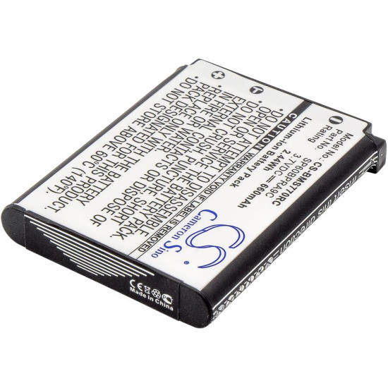 Battery for cordless phone Panasonic KX-TCA285, KX-TCA385, KX-UDT121  LiIon 3,7V 660 mAh  Cameron Sino