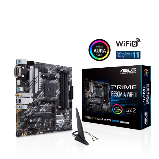 Motherboard ASUS Prime B550M-A WIFI II, socket AM4