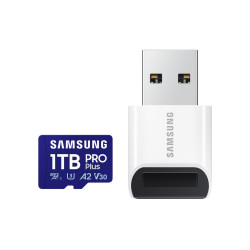 Карта памет Samsung PRO Plus 1 TB, microSDXC UHS-I Class 10, с адаптер