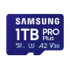 Карта памет Samsung PRO Plus 1 TB, microSDXC UHS-I Class 10, с адаптер