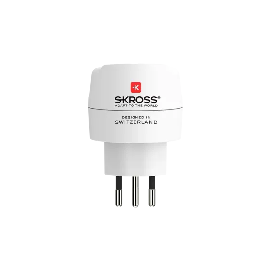 Skross Travel adapter World to CH+IT+ Brasil, USB