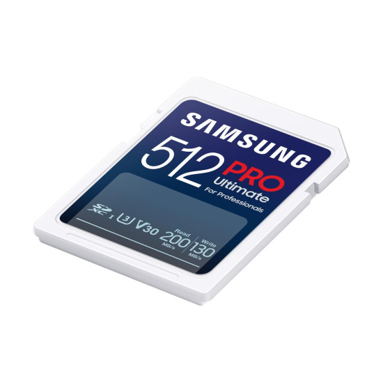 Карта памет Samsung PRO Ultimate Full-Size, SDXC UHS-I, 512GB, U3, V30, USB Адаптер