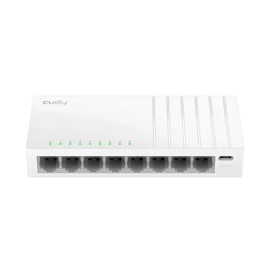Switch Cudy GS108U, 8-Port 10/100/1000 Mbps RJ 45, USB-C - White