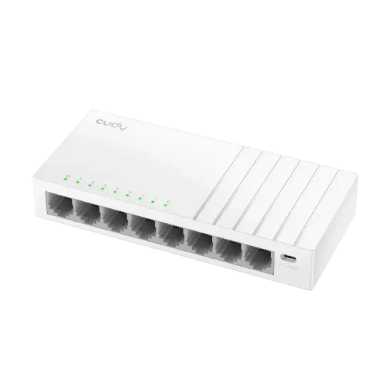 Switch Cudy GS108U, 8-Port 10/100/1000 Mbps RJ 45, USB-C - White