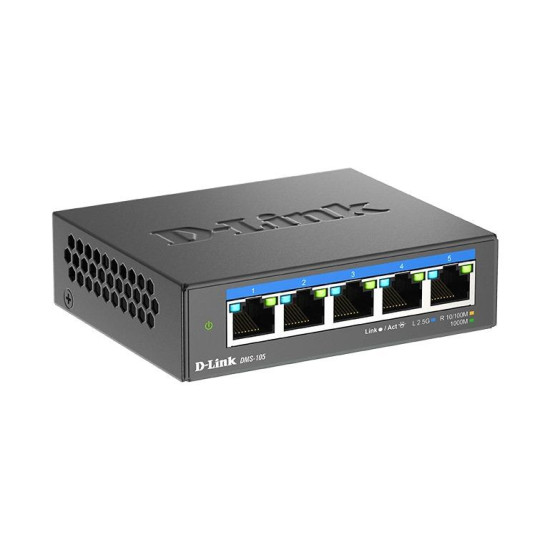 Switch D-Link DMS-105/E, 5 портов 2.5G Multi-Gigabit