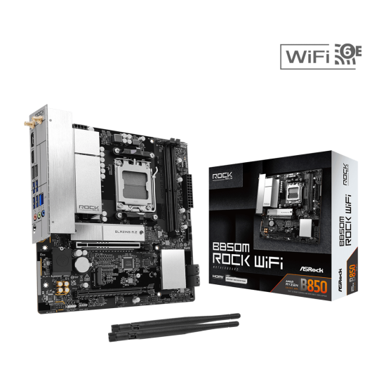 Дънна платка ASRock B850M ROCK WIFI socket AM5