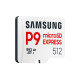 Карта памет Samsung microSDXC, 512GB P9 Express , 800 MB/s, UHS-I 90 MB/s U3, V30, A1