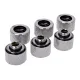 Alphacool HT 16mm HardTube screw-on nozzle G1/4 - knurled - Chrome 6-Pack