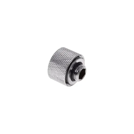 Alphacool HT 16mm HardTube screw-on nozzle G1/4 - knurled - Chrome 6-Pack