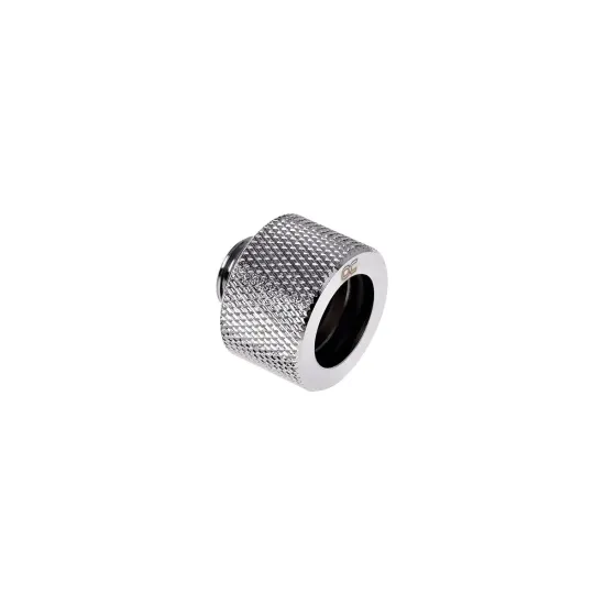 Alphacool HT 16mm HardTube screw-on nozzle G1/4 - knurled - Chrome 6-Pack