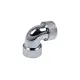 Alphacool HT 16mm HardTube screw-on sleeve 90° L-connector - knurled - Chrome