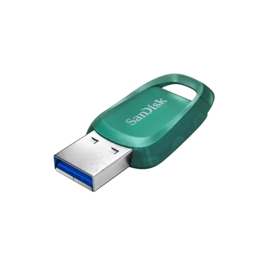 SanDisk Флаш памет Ultra ECO  64GB, USB 3.2 100 MB/s , зелена