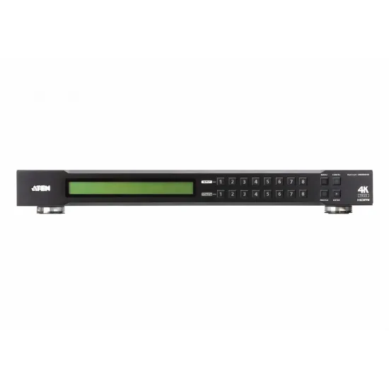 ATEN AV Matrix Switch 4K, VM0808HB-AT-G, HDMI 8x In/ 8x Out, 4096 x 2160, 1U