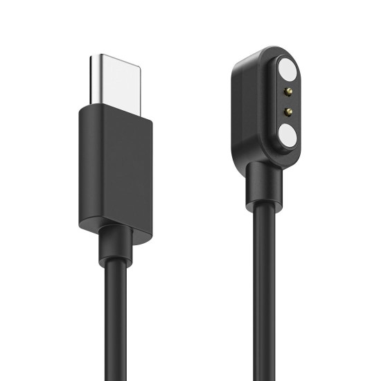 HAMA Заряден кабел за смарт часовници, с магнитно зареждане, USB-C, 60 см, черен