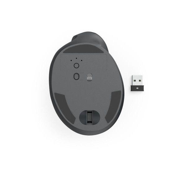 Hama “EWM-500L” Vertical, Ergonomic Left-Handed Mouse, Radio, 7 Buttons, black