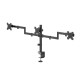 Hama Monitor Mount, 3 Monitors, Height-adjustable, Swivel/Tilt, 13