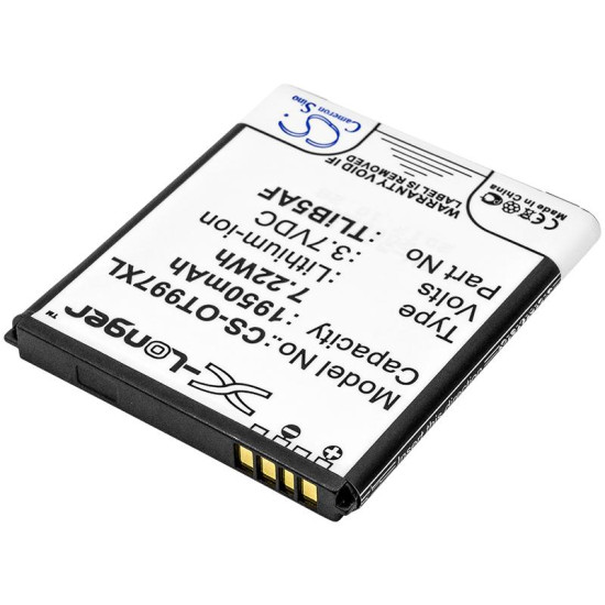 Mobile battery  ALCATEL LinkZone MW40, MW40  CAB32E0000C1 LiIon 3,7V 1950mAh CAMERON SINO
