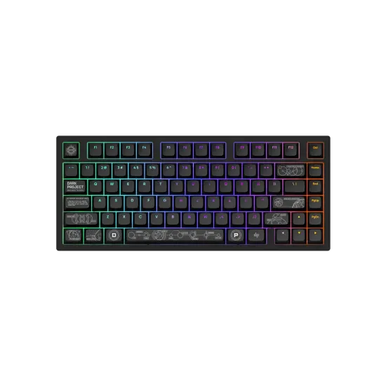 Gaming Wireless Mechanical Keyboard Dark Project ALU81A Terra Nova V2 Black RGB