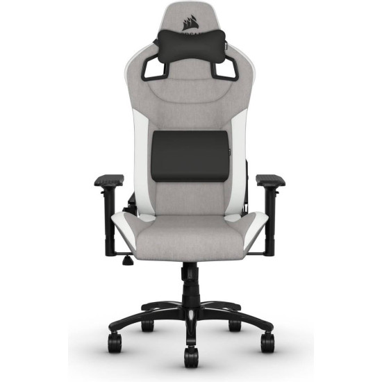 Gaming chair Corsair T3 RUSH - Fabric Grey/White