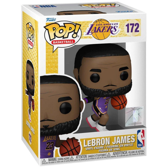 Funko Pop! Basketball: NBA Los Angeles Lakers - LeBron James #172
