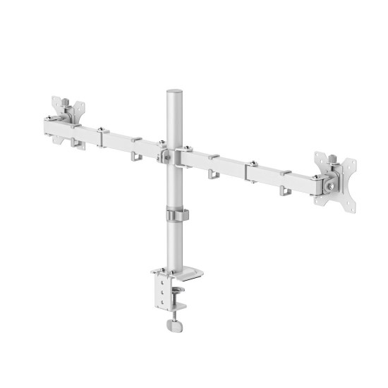 Hama Monitor Mount, 2 Monitors, Height-adjustable, Swivel/Tilt, 13