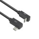 ACT USB 3.0 10Gbps 60W USB Type-C® (left/right angled) to USB Type-C® (up/down angled) Cable, 1 meter