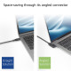 ACT USB 3.0 10Gbps 60W USB Type-C® (left/right angled) to USB Type-C® (up/down angled) Cable, 1 meter