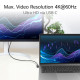 ACT USB 3.0 10Gbps 60W USB Type-C® (left/right angled) to USB Type-C® (up/down angled) Cable, 1 meter