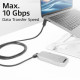 ACT USB 3.0 10Gbps 60W USB Type-C® (left/right angled) to USB Type-C® (up/down angled) Cable, 1 meter