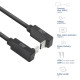 ACT Cable USB-C 10Gbps, 60W, 1m, 90° up/down angled connectors