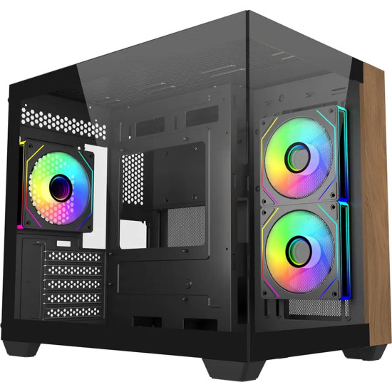 Case CoolerMaster Elite 481 Wood - Black