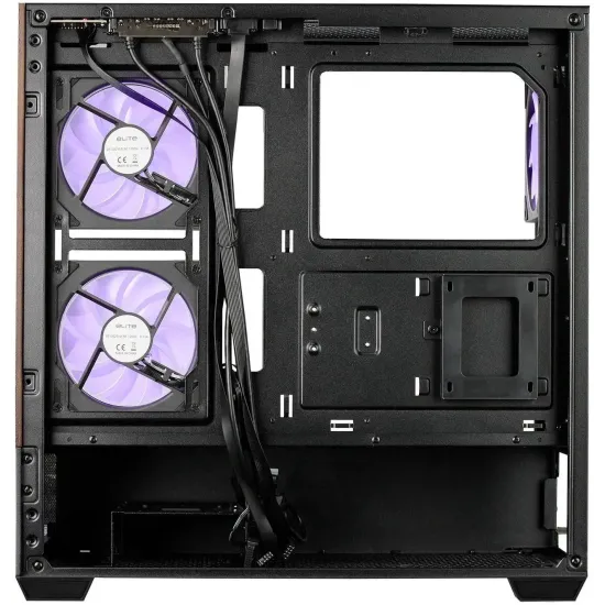Case CoolerMaster Elite 690 Wood - Black