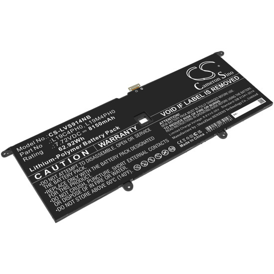 Laptop Battery for  LENOVO Yoga Slim 9 14ITL5 82D10000UK L19C4PH0  LiPo 7.72V 8150mAh CAMERON SINO
