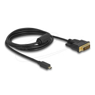 Delock HDMI cable Micro-D male to DVI D, 2m