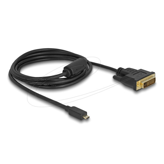 Delock HDMI cable Micro-D male to DVI D, 2m