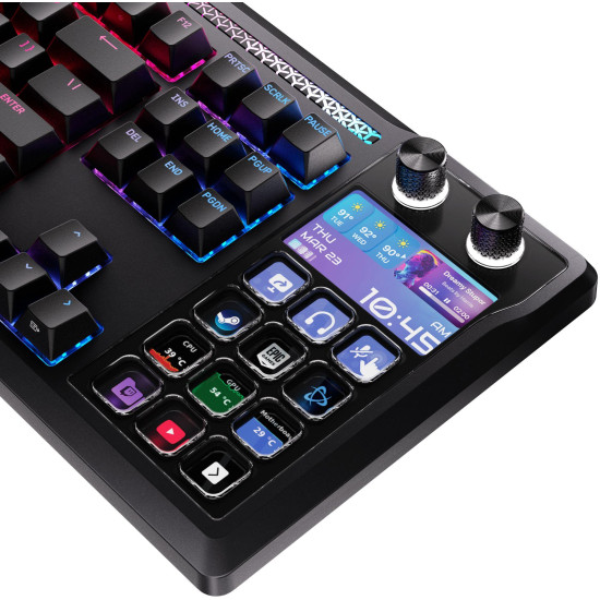 Геймърска механична клавиатура CORSAIR GALLEON 100 SD CRS MLX Pulse Switch - Black