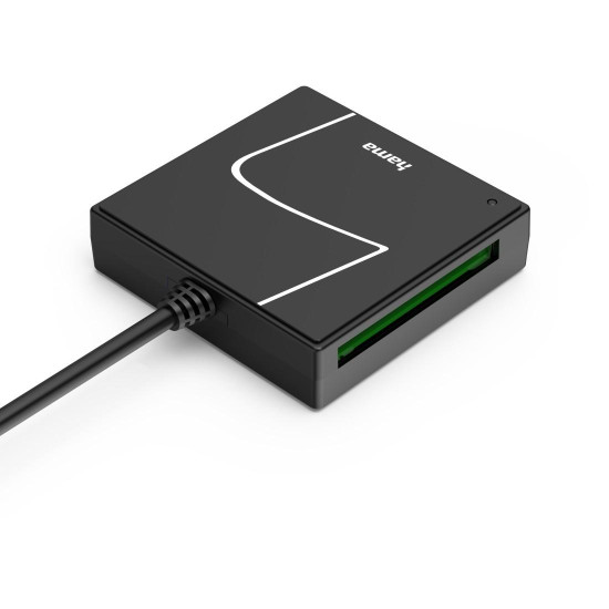 HAMA Card reader USB, USB-A, с USB-C adapter, USB 3.2 Gen1, SD/micro-SD/CF/MS