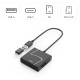 HAMA Card reader USB, USB-A, с USB-C adapter, USB 3.2 Gen1, SD/micro-SD/CF/MS