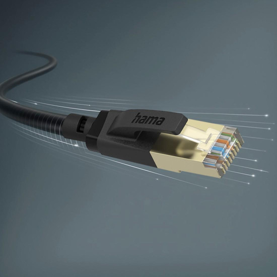 Hama Network Cable, CAT-8, 40 Gbit/s, S/FTP Shielded, 3 m