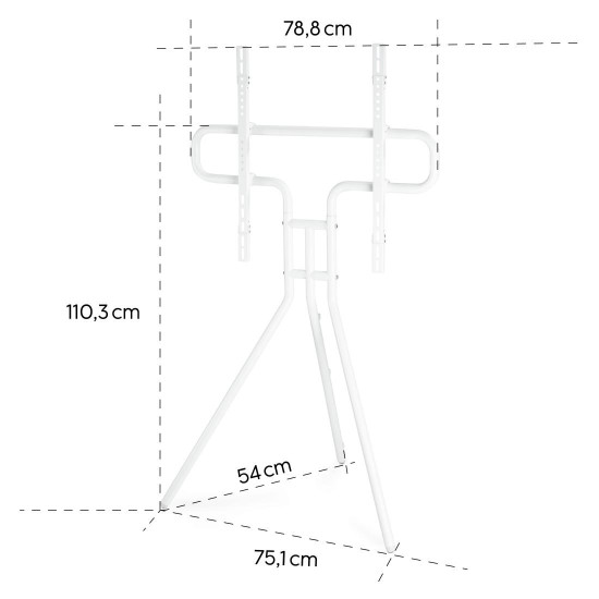 Hama TV Stand, Free-standing Easel, Height-adjustable, 191 cm (75