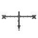 Hama Monitor Mount, 2 Monitors, Height-adjustable, Swivel/Tilt, 13